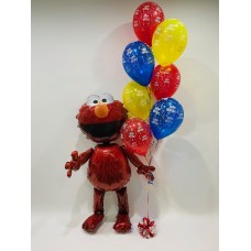 Elmo Airwalker and Birthday Bouquet